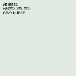 #E1EBE2 - Gray Nurse Color Image